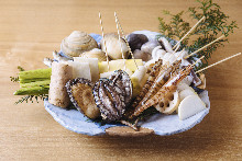 Assorted grilled seafood and vegetable (premium)