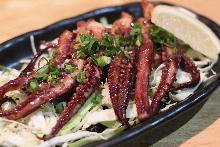 Grilled squid with butter
