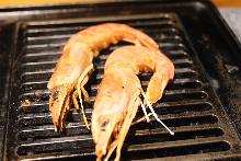 Salted and grilled prawn