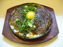 Teppan-yaki(cooked on a griddle) Teppan-yaki(cooked on a griddle)