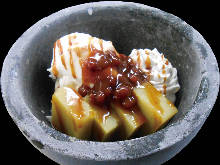 Sweet potato and azuki bean paste jelly