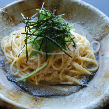 Spaghetti with mentaiko