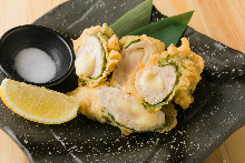 Perilla tempura