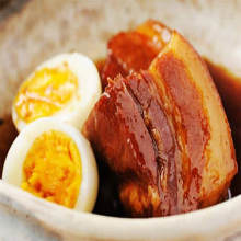 Simmered pork belly