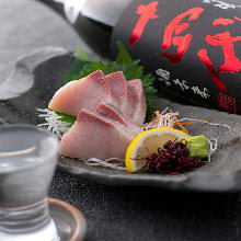 Japanese amberjack sashimi