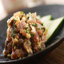 Horse mackerel Namero (chopped horse mackerel with miso)