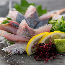 Horse mackerel sashimi