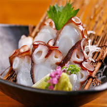 Octopus sashimi