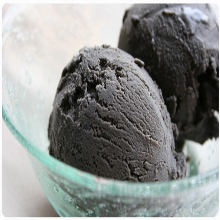 Black sesame ice cream