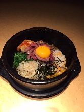 Stone grilled bibimbap