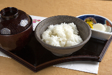 Rice and miso soup