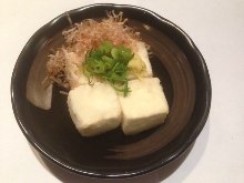 Deep-fried tofu in broth