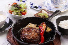 Hamburg steak set