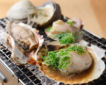 Grilled shellfish