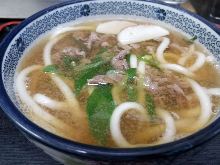 Wheat noodles with meat