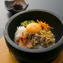 Stone grilled bibimbap