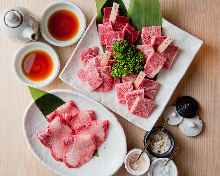 Assorted yakiniku, 5 kinds