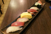 Assorted nigiri sushi