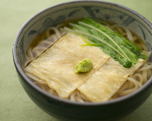 Wheat noodles with Yuba (tofu skin)