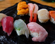 Assorted nigiri sushi