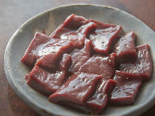 Beef liver (yakiniku)