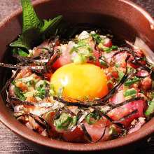 Seafood rice bowl of the day