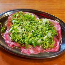 Negi tan shio (salted tongue with green onions)