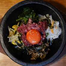 Stone grilled bibimbap