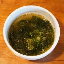 Wakame seaweed soup