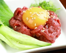 Horse meat tartare