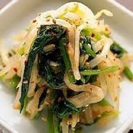 Namul (Korean seasoned vegetables or wild greens)