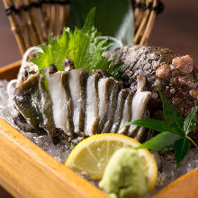 Abalone sashimi