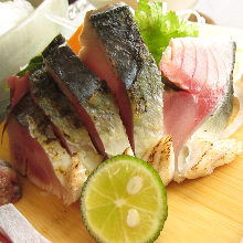 Seared mackerel