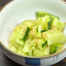 Smashed cucumber salad