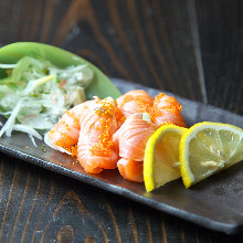 Salmon sashimi