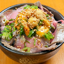 Roast beef rice bowl