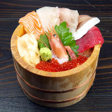 Seafood rice bowl