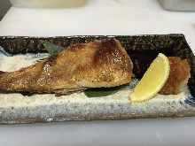 Salt roasted rosy seabass