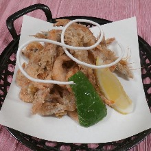 Fried prawns