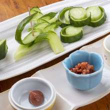 Cucumber with moromi miso