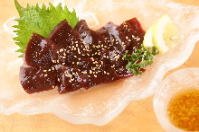 Edible raw liver