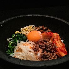 Stone grilled bibimbap