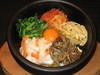 Stone grilled bibimbap