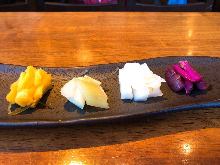 Assorted pickles