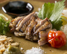 Seared beef round
