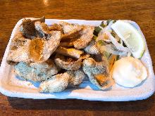 Fried chicken skin