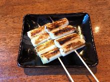 Japanese leek skewer