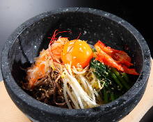 Stone grilled bibimbap