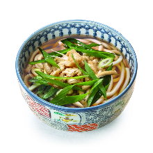 Wheat noodles with sweet fried tofu