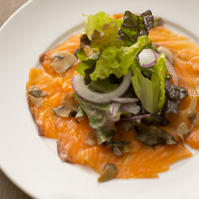 Marinated salmon